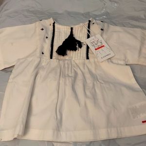 Castro white and black shirt